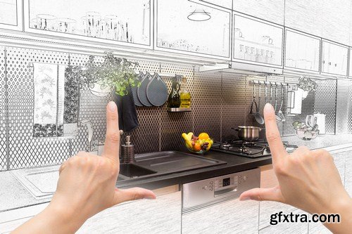 Hands Framing Custom Kitchen Design 12X JPEG