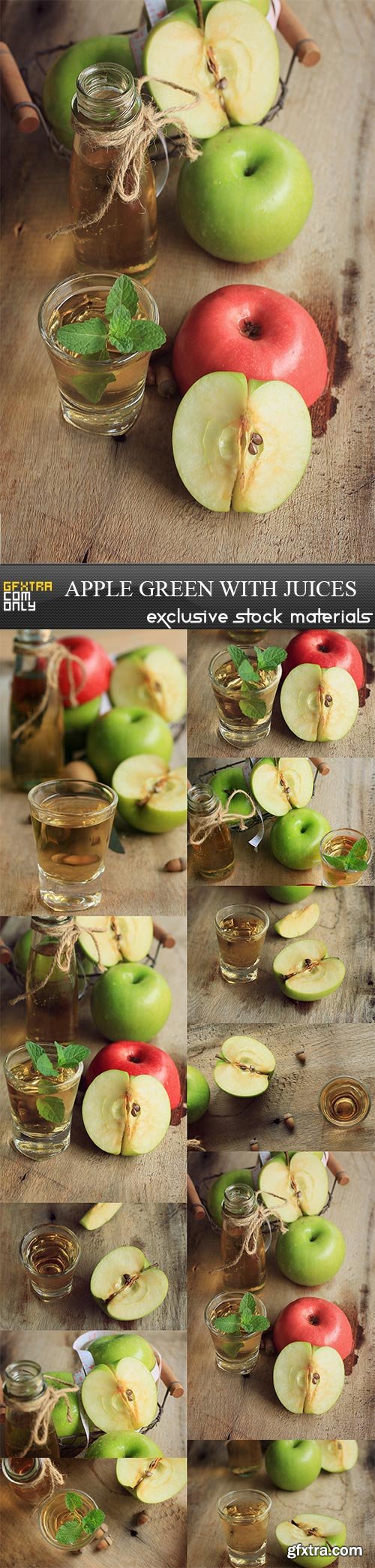 Apple green with juices, 11  x  UHQ JPEG