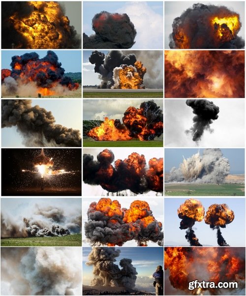 Collection of smoke explosion detonation 25 HQ Jpeg