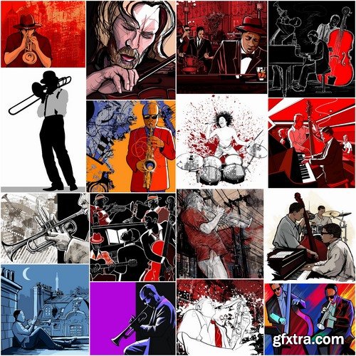 Collection of jazz singer musician jazz artist 25 EPS