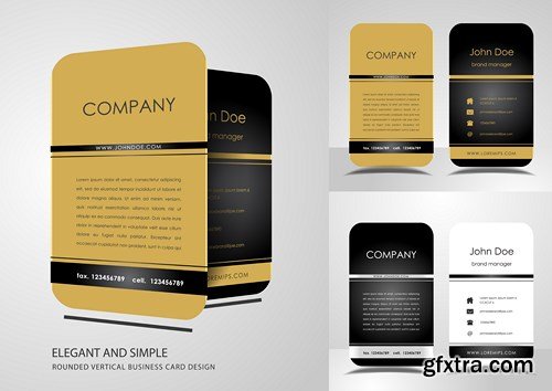 Luxury Business & Corporate Cards 3 - 25xEPS