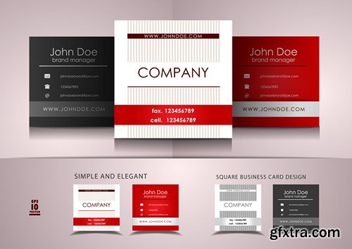 Luxury Business & Corporate Cards 3 - 25xEPS