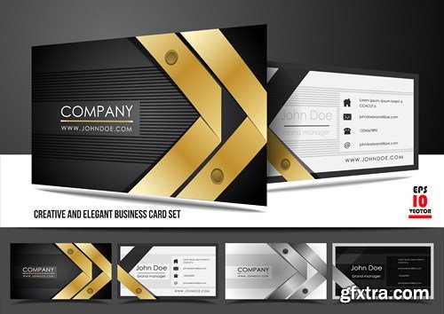 Luxury Business & Corporate Cards 3 - 25xEPS