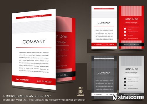 Luxury Business & Corporate Cards 3 - 25xEPS