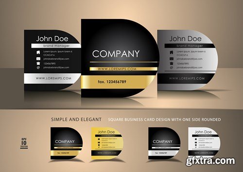 Luxury Business & Corporate Cards 3 - 25xEPS