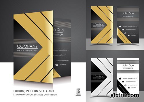 Luxury Business & Corporate Cards 3 - 25xEPS