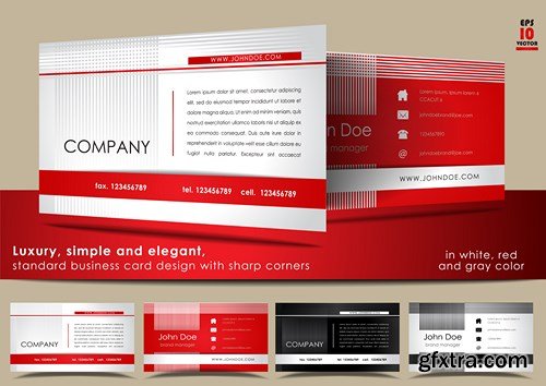 Luxury Business & Corporate Cards 3 - 25xEPS