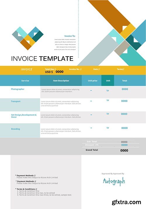 Invoice Template - 9xEPS