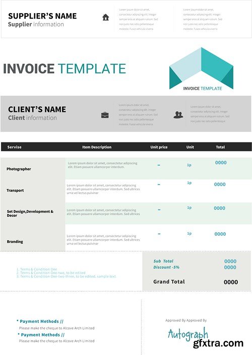 Invoice Template - 9xEPS