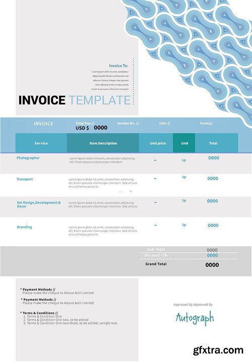 Invoice Template - 9xEPS