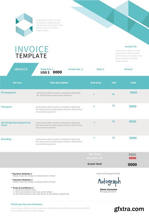 Invoice Template - 9xEPS