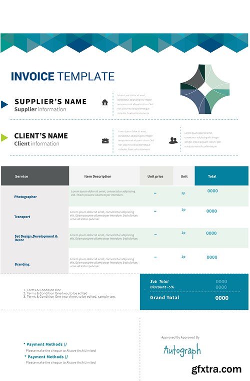 Invoice Template - 9xEPS