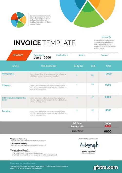 Invoice Template - 9xEPS