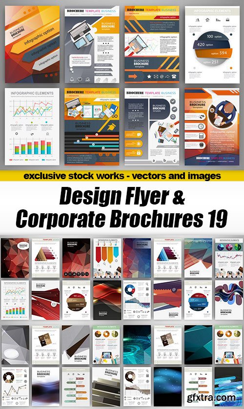 Design Flyer & Corporate Brochures 19 - 19xEPS