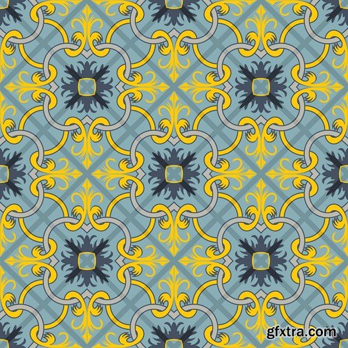 Moroccan & Portuguese  Patterns 2 - 25xEPS