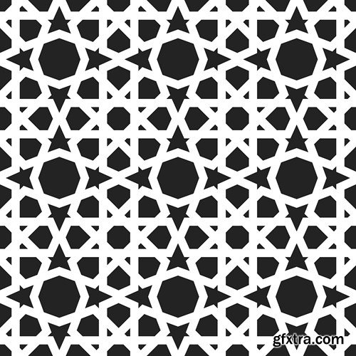 Moroccan & Portuguese  Patterns 2 - 25xEPS