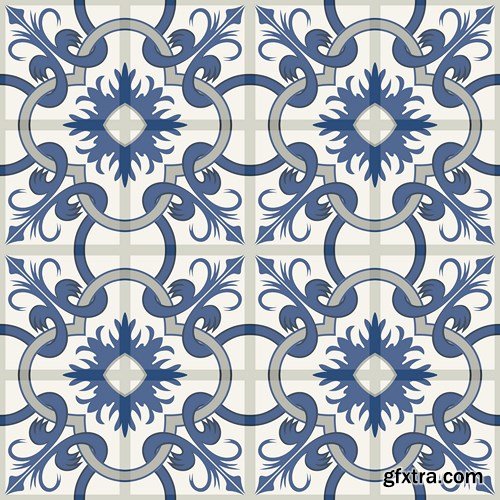 Moroccan & Portuguese  Patterns 2 - 25xEPS