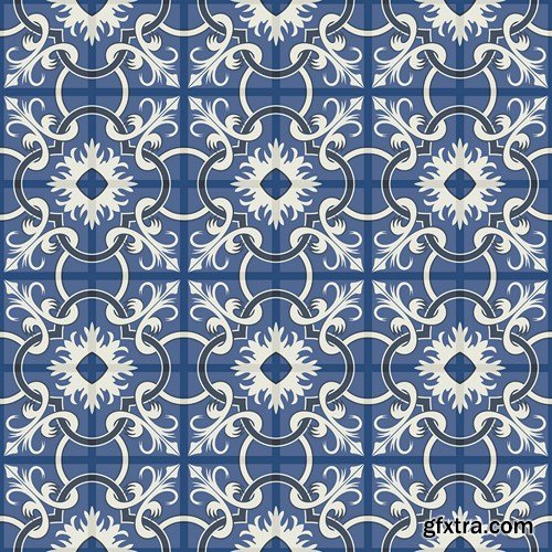 Moroccan & Portuguese  Patterns 2 - 25xEPS