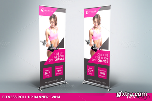 CM - Fitness Roll-Up Banner - v014 579086