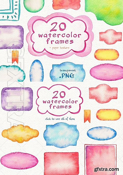 CM - Watercolor frames 582945