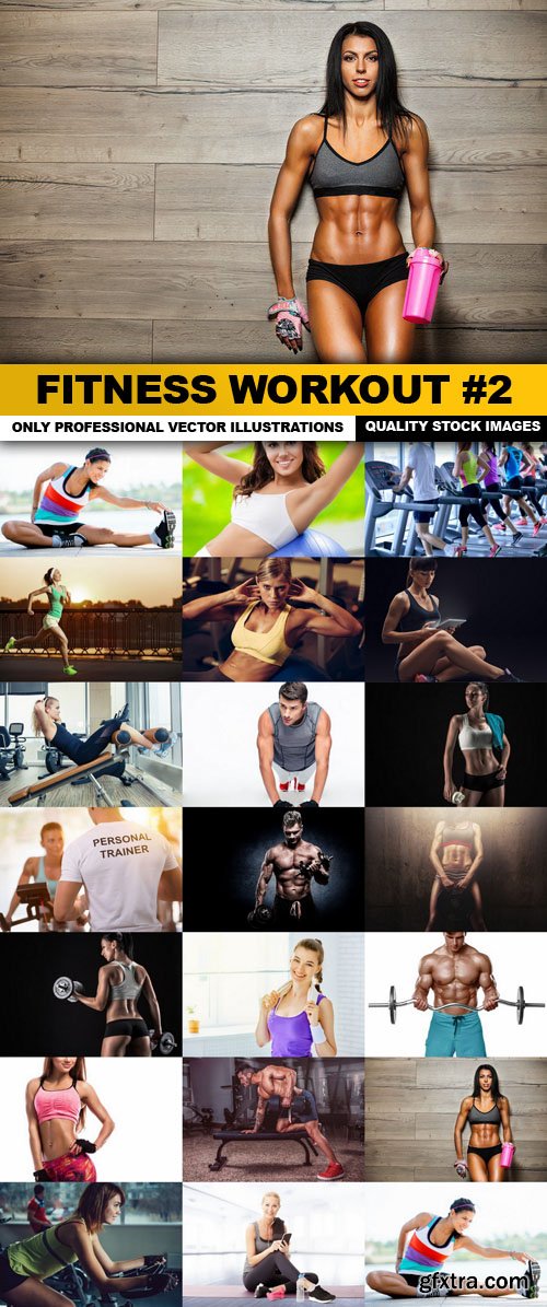 Fitness Workout #2 - 20 HQ Images