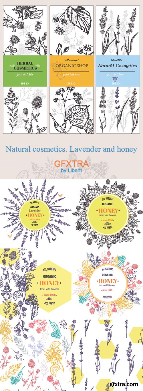 Natural cosmetics. Lavender and honey