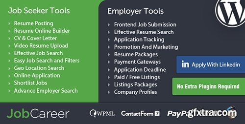 ThemeForest - JobCareer v1.0 - Job Board Responsive WordPress Theme - 14221636
