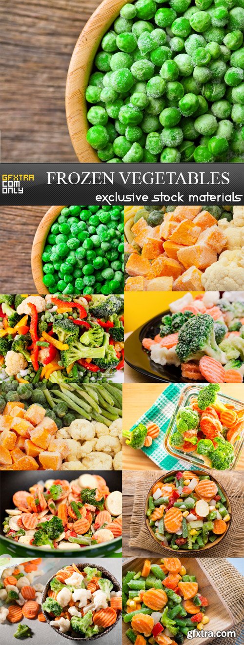 Frozen Vegetables - 10 x JPEGs