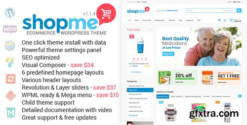 ThemeForest - ShopMe v1.1.4 - Woocommerce WordPress Theme - 12701244