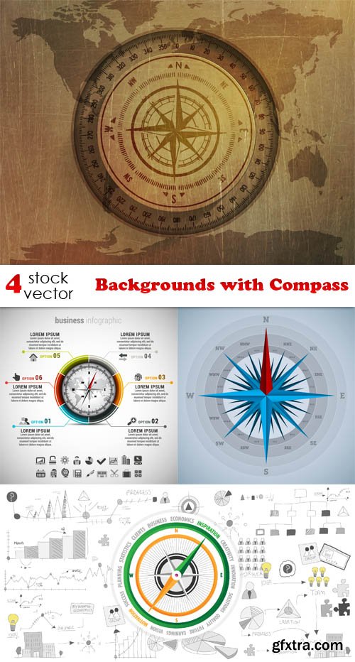 Vectors - Backgrounds with Compass