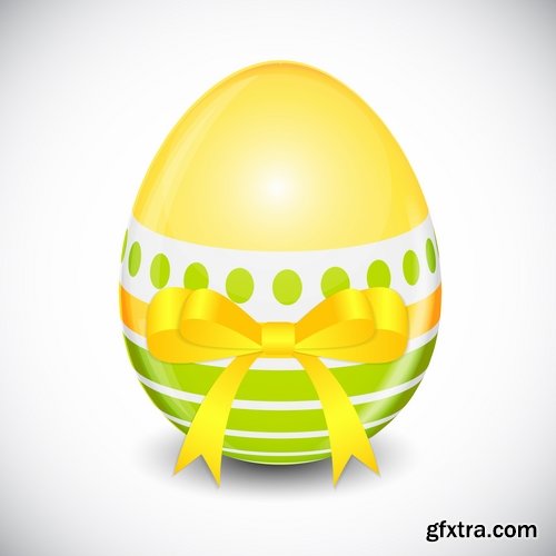 Easter Egg Collection Easter holiday gift card vector image 25 EPS