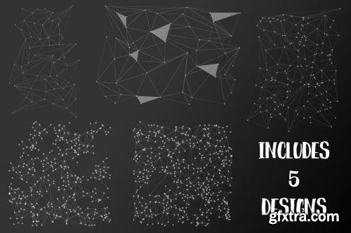 CreativeMarket Abstract Geometry Triangular Network 586836