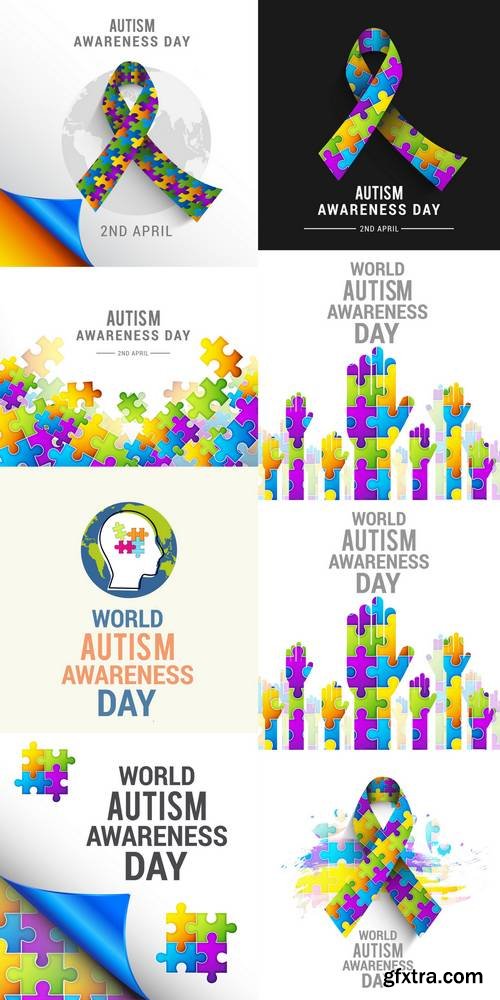 Vector Illustration of World Autism Awareness Day