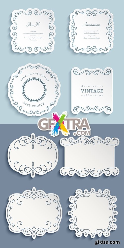 Paper Frames Vector