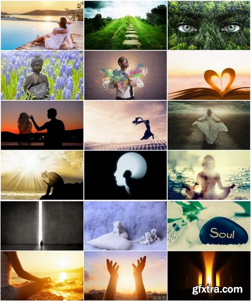 Collection soul conceptual illustration knowledge of faith meditation relaxation 25 HQ Jpeg