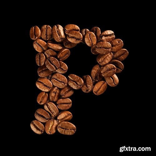 Collection of coffee alphabet letter 25 HQ Jpeg