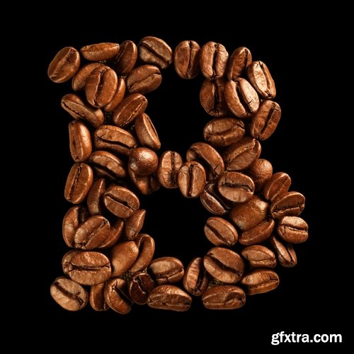 Collection of coffee alphabet letter 25 HQ Jpeg