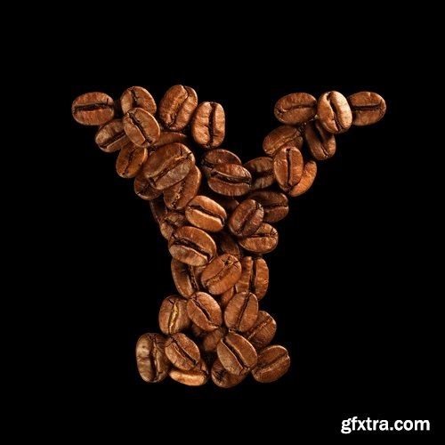 Collection of coffee alphabet letter 25 HQ Jpeg