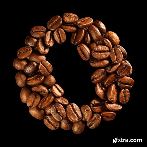 Collection of coffee alphabet letter 25 HQ Jpeg