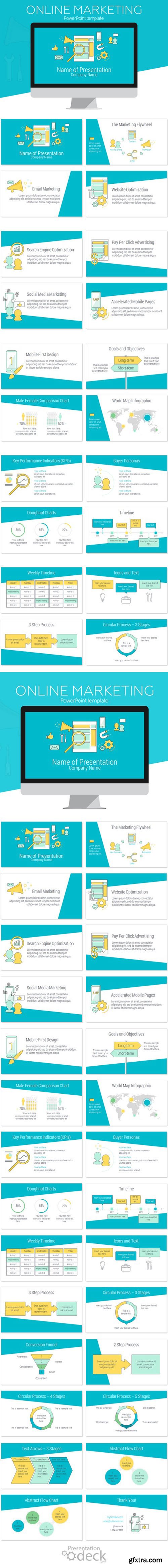 CM - Online Marketing PowerPoint Template 586458