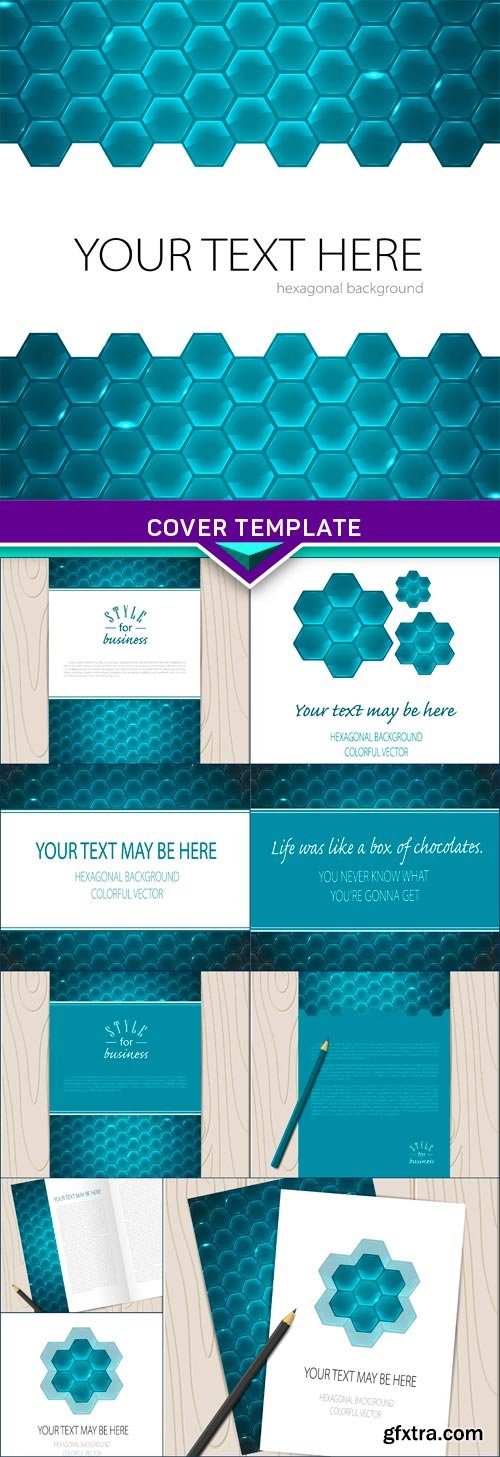 Cover template background 10x EPS