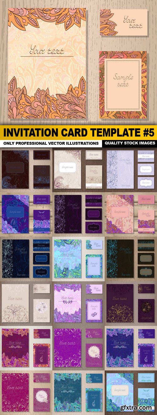 Invitation Card Template #5 - 20 Vector