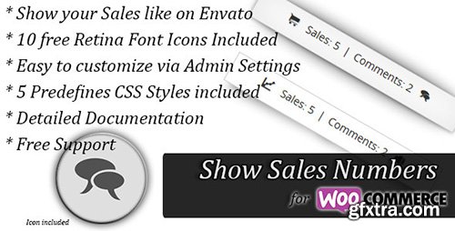 CodeCanyon - WooCommerce Show Sales Numbers (SSN) v1.3 - 6820825