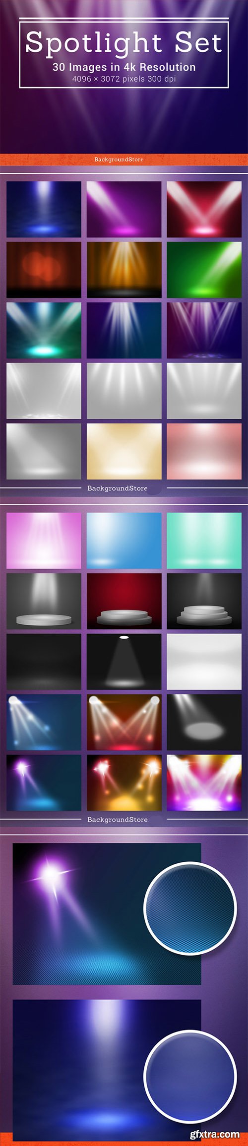 Spotlight Backgrounds Set - CM 576224