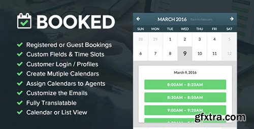 CodeCanyon - Booked v1.7.7 - Appointment Booking for WordPress - 9466968