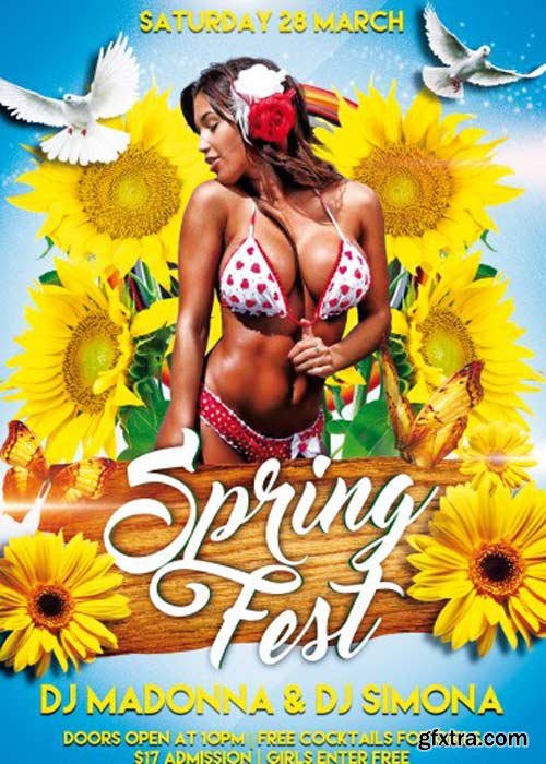 Spring Fest V3 PSD Flyer Template