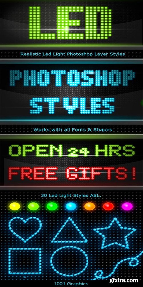 Graphicriver 30 Realistic Led Signs Text Styles 14449035