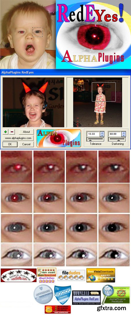 AlphaPlugins RedEyes 1.0 Plugin for Photoshop