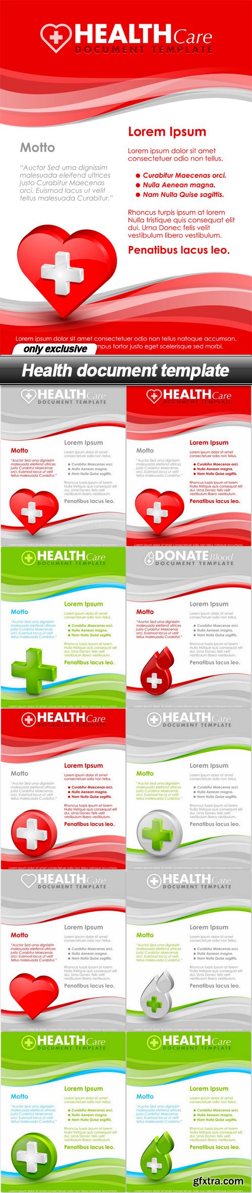 Health document template - 10 EPS