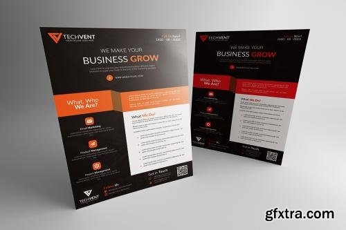 CreativeMarket Corporate Flyer Template 596144